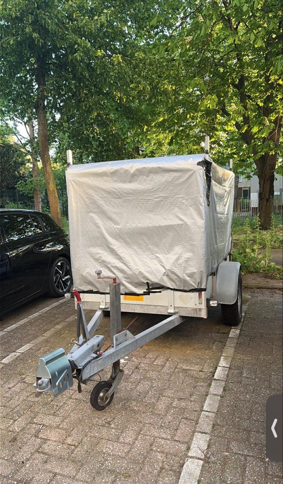 Telewash Aanhangwagen, Ophalen, Gebruikt