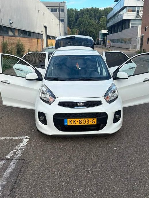 Kia Picanto 1.0 Cvvt 5-DRS 2016 Wit met alle opties !!, Zwart, 4 stoelen, Wit, Origineel Nederlands