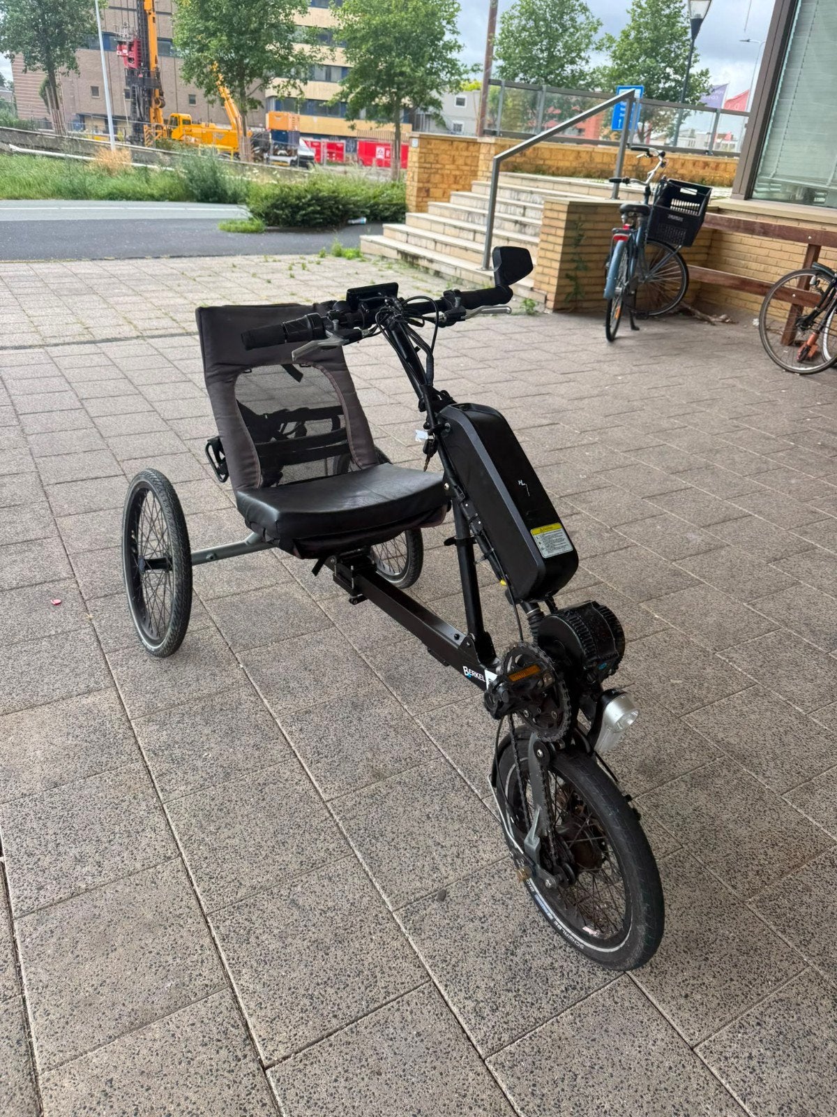 BerkelBike Elektrische Driewieler - Deelbaar. ZGAN., Fietsen en Brommers, Fietsen | Driewielfietsen, Ophalen, Gebruikt, Schijfrem