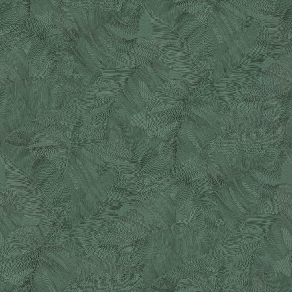 Behang Dutch Wallcoverings Karuna bladmotief A67601, Ophalen of Verzenden, Groen