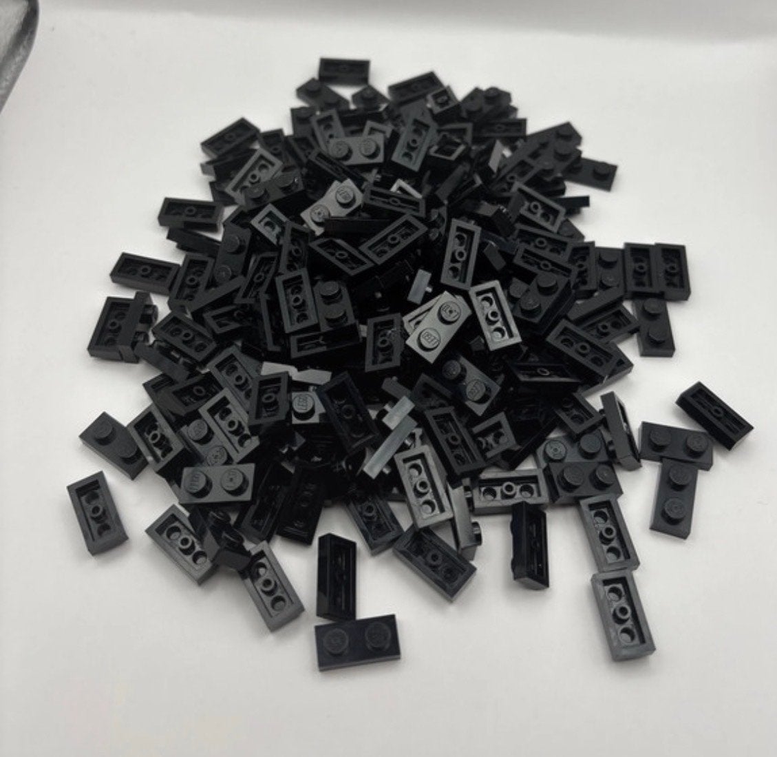 Nieuwe Lego bulk plates 1x2 zwart, 200 stuks, Ophalen of Verzenden, Nieuw, Losse stenen, Lego