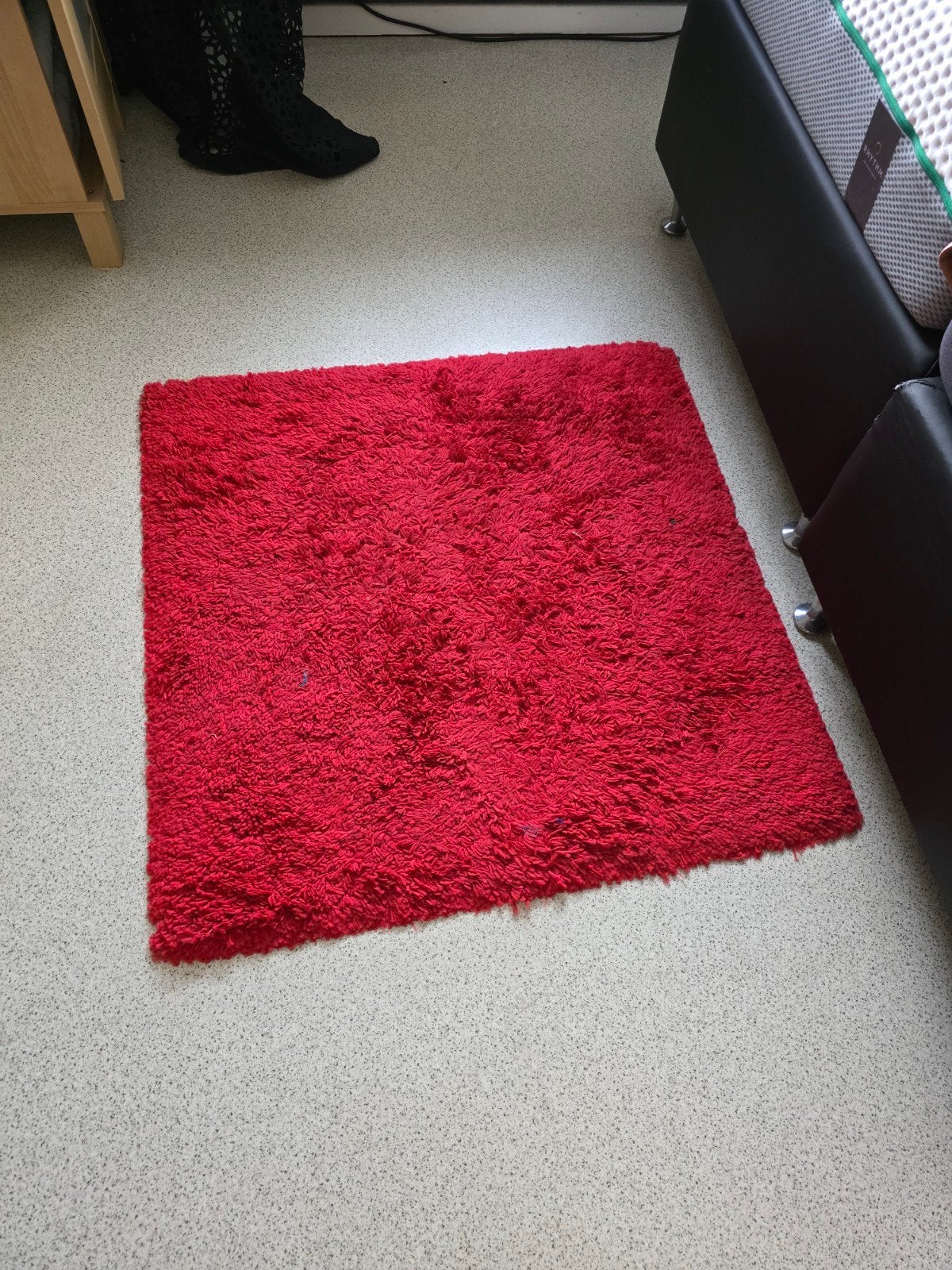 2 rode badmatten 80 x 80 cm, Ophalen, Rood, IKEA