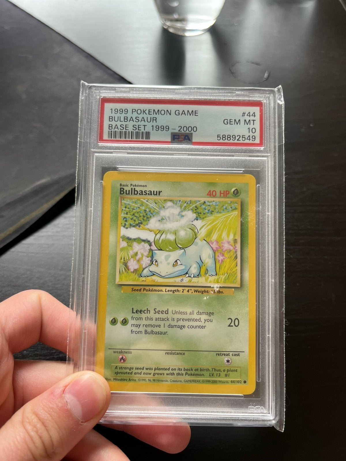 Bulbasaur Base Set PSA 10 [GEM MINT], Ophalen of Verzenden, Nieuw, Losse kaart