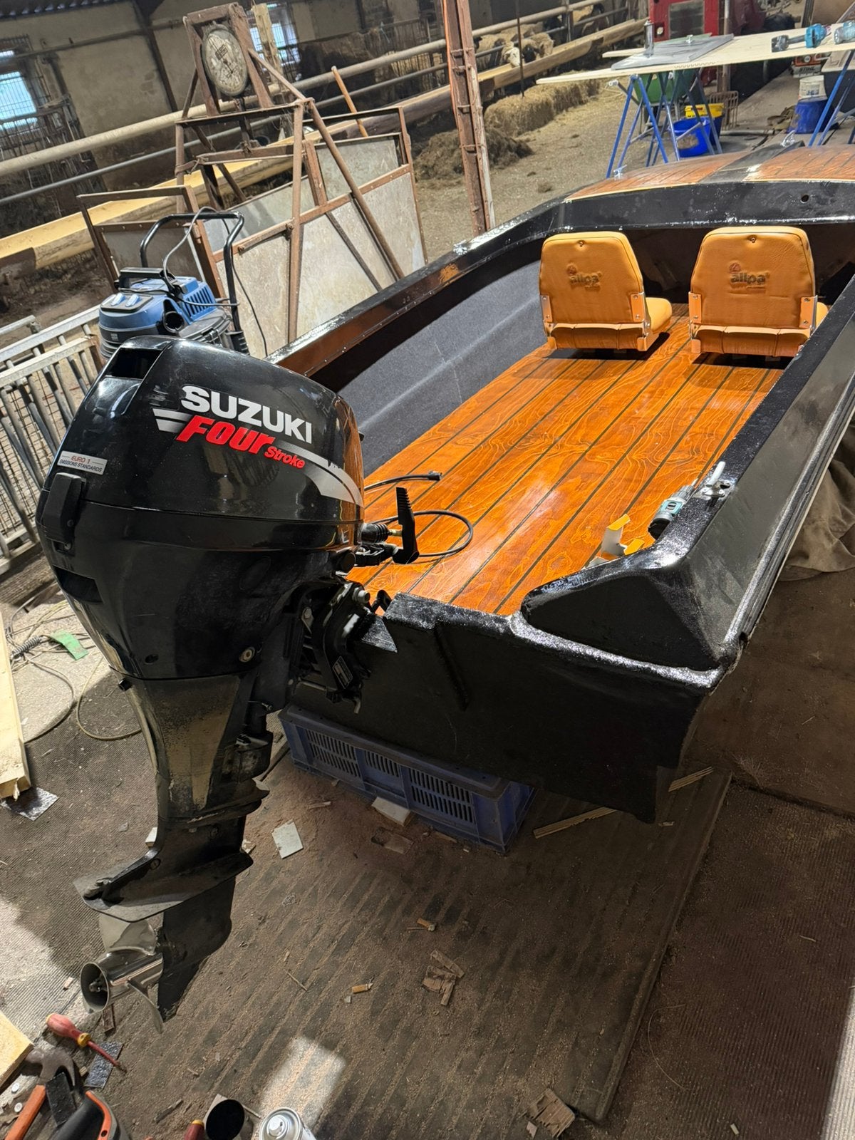 Suzuki buitenboordmotor 15 pk 4 tact, Ophalen, Gebruikt
