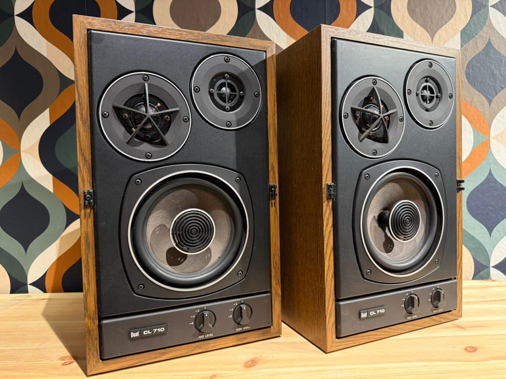 Dual CL 710, zeer mooi, van 149,- voor 119,-!!, Contact@vibtageaudiobreda.nl, Zo goed als nieuw, Front, Rear of Stereo speakers