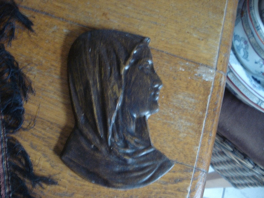 muurbeeldje maria hoofdje, Antiek en Kunst, Ophalen of Verzenden