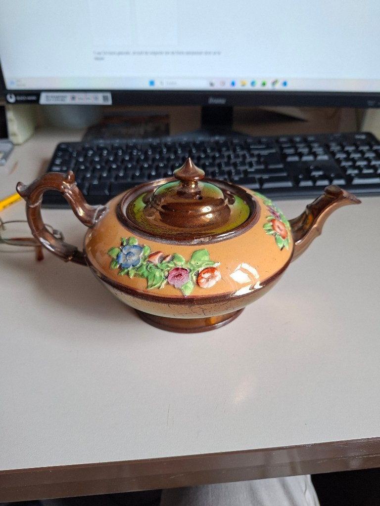 Antique Copper Lustre Ware, Antiek en Kunst, Ophalen of Verzenden