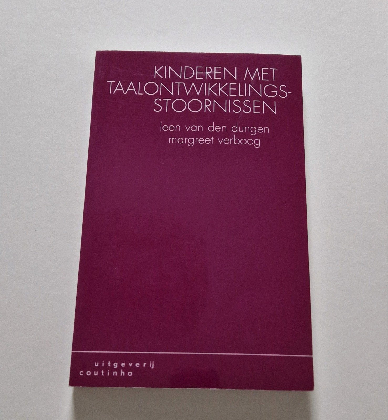 M. Verboog - Kinderen met taalontwikkelingsstoornissen, Boeken, Ophalen of Verzenden, Zo goed als nieuw, M. Verboog; L. van den Dungen