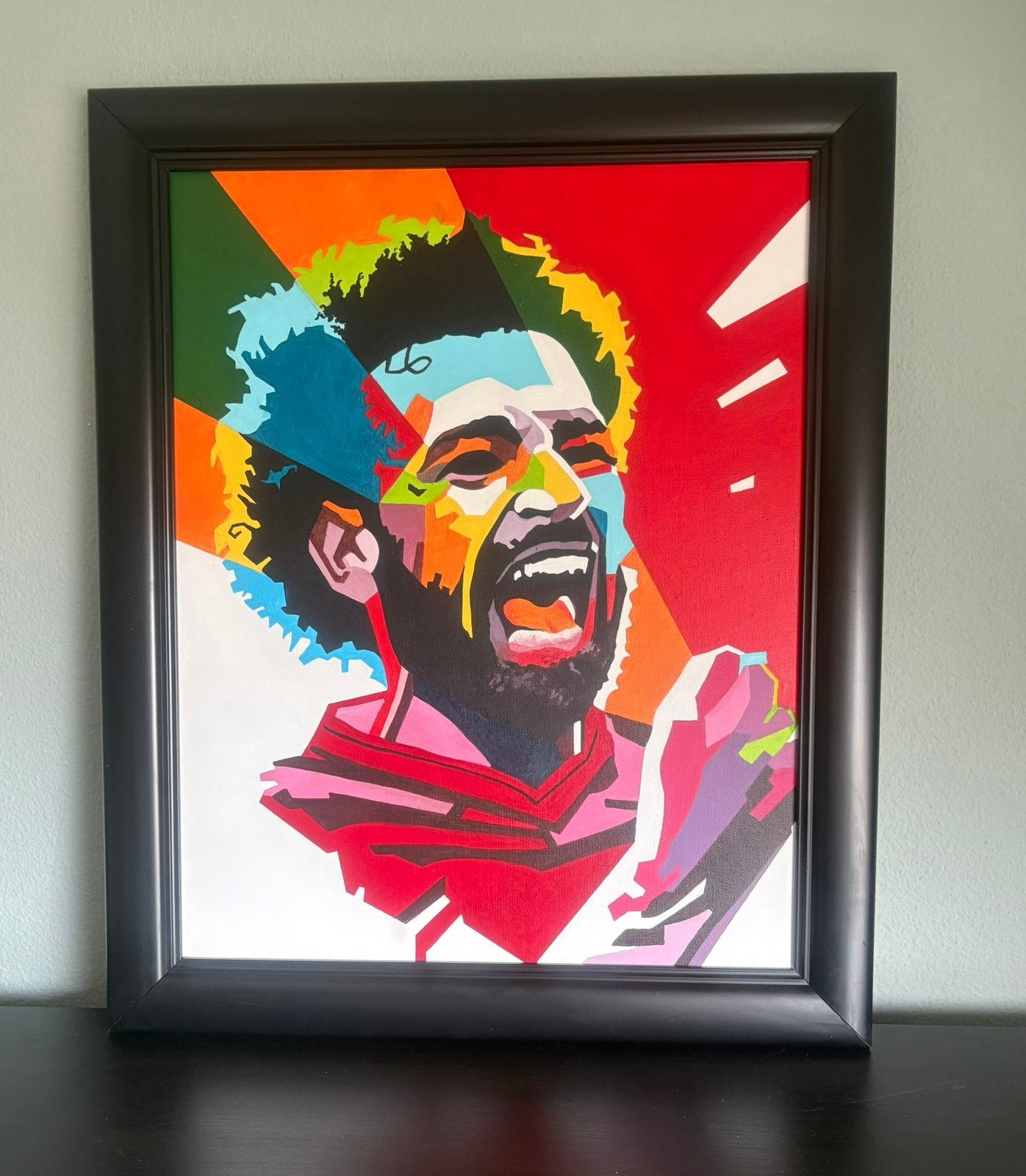 Mohammed Salah handgeschilderd WK, Ophalen, Zo goed als nieuw, Buitenlandse clubs