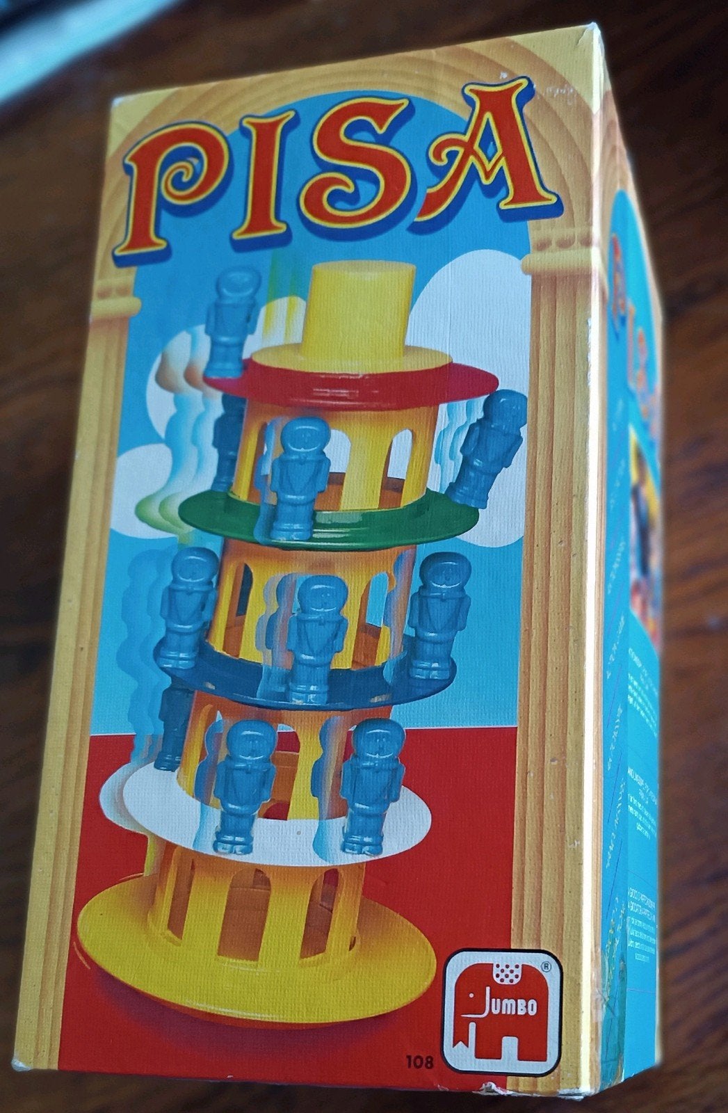 Pisa: Het Toren van Pisa Spel - Vintage Jumbo 1985, Drie of vier spelers, Ophalen of Verzenden, Gebruikt, Jumbo