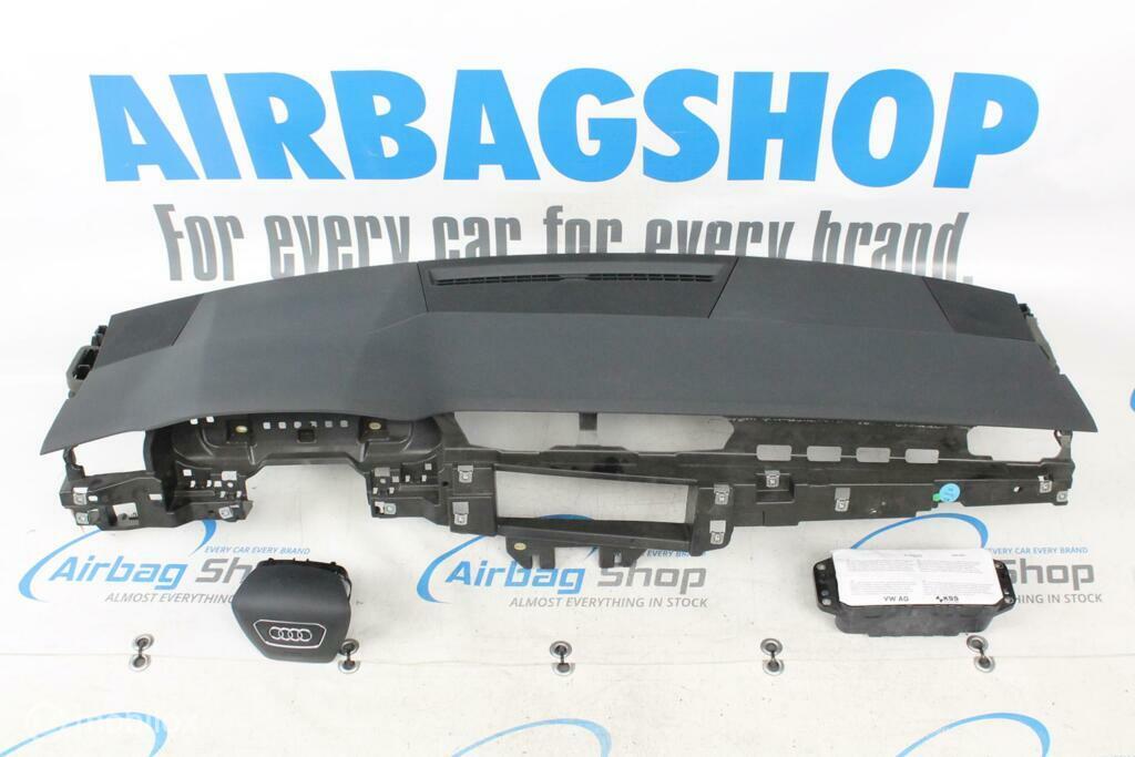 Airbag set - Dashboard zwart Audi A6 C8 (2018-heden), Gebruikt, Ophalen of Verzenden