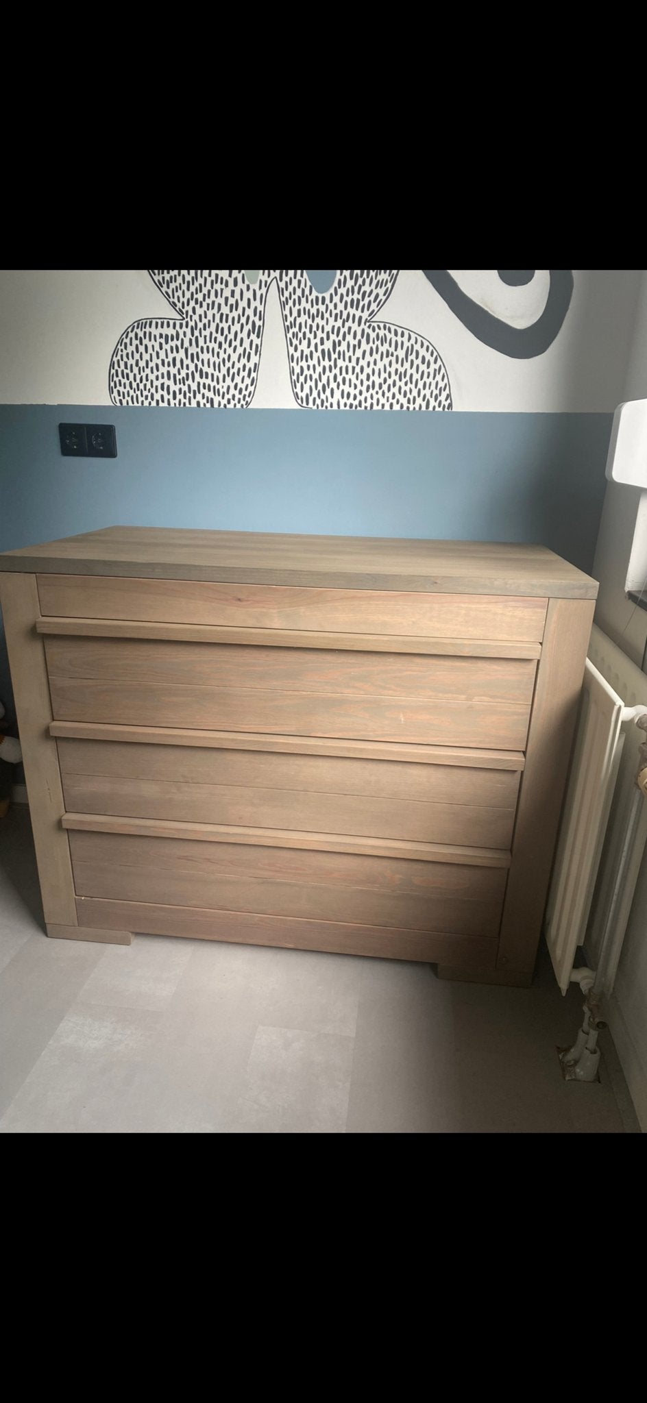 Kidsmill Bretagne naturel eiken ledikant, commode, aerosleep, Kinderen en Baby's, Ophalen, 50 tot 70 cm, 90 tot 105 cm, 100 cm of meer