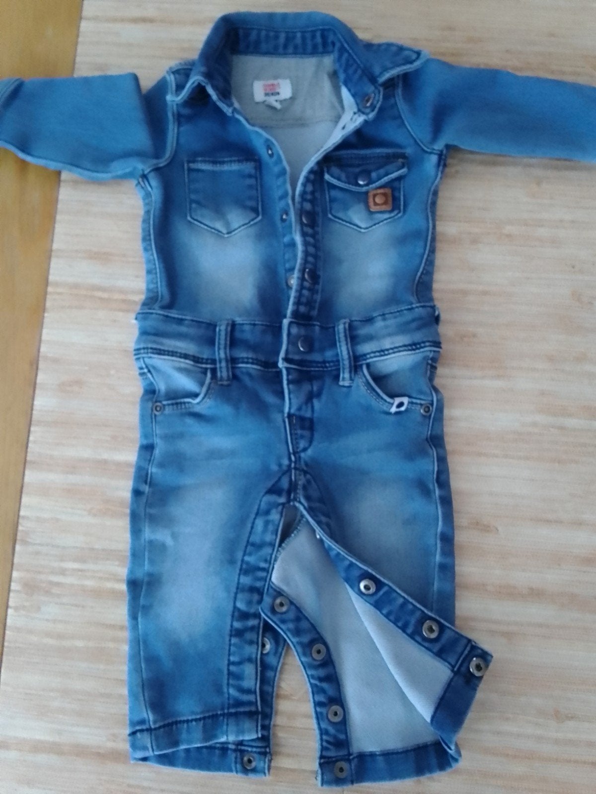 denim overall maat 62, Ophalen of Verzenden, Zo goed als nieuw, Jongetje of Meisje, Pakje