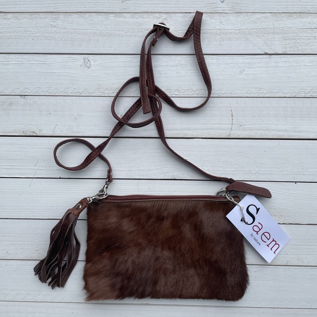 Tas Carol springbok bruin 23x15cm #C-7 | Lederstore, Bruin, Nieuw, Handtas, Grotestraat 32, 5836 AG, Sambeek, The Netherlands
