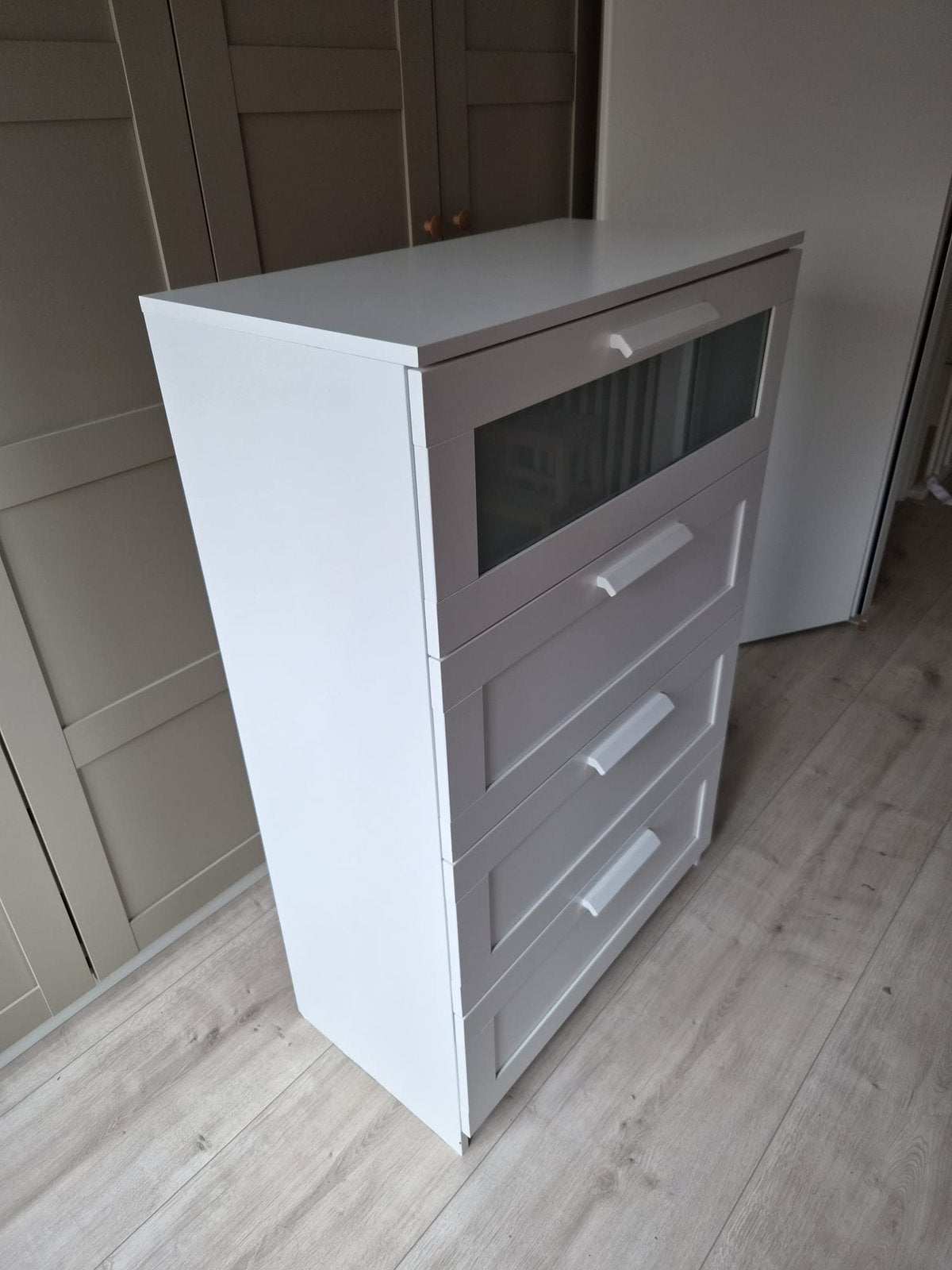 Brimnes Ikea ladekast 4 lades, Huis en Inrichting, Kasten | Ladekasten, Ophalen, Gebruikt, 50 tot 100 cm, 3 of 4 laden