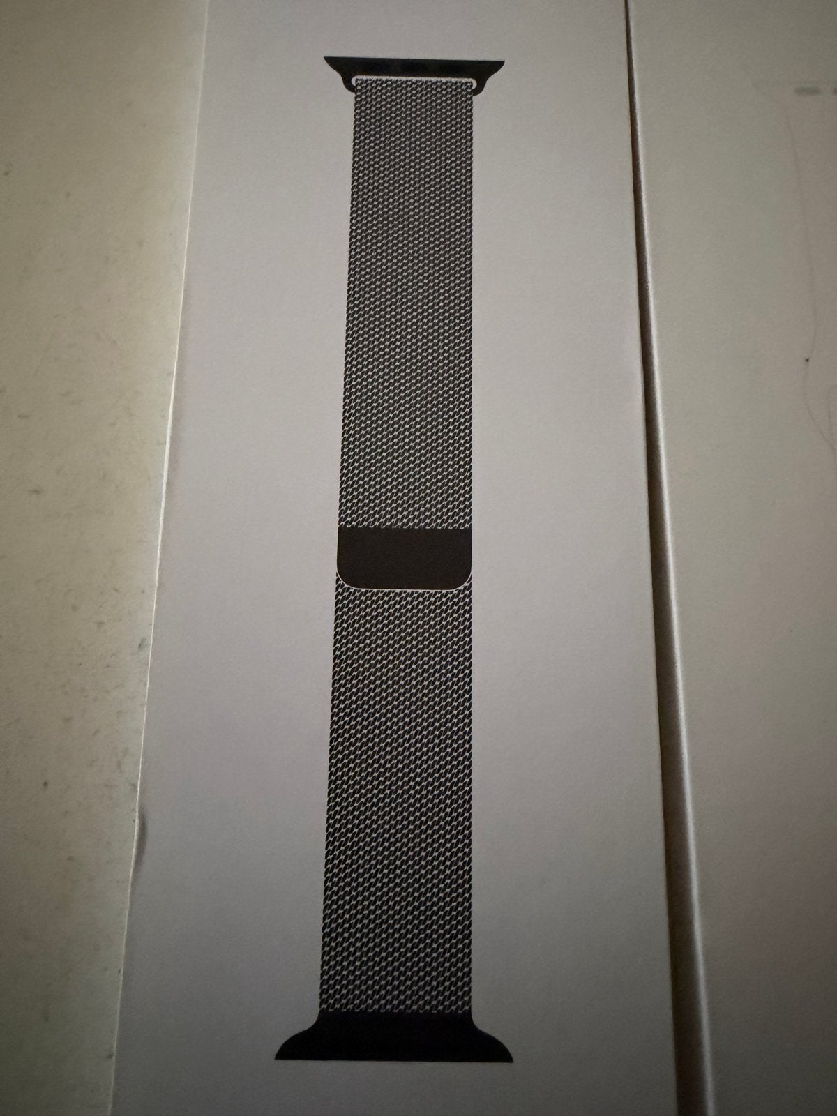 Zwarte Milanese Loop Apple Watch 44/46 mm - Nieuw, Ophalen, Nieuw, Zwart, IOS