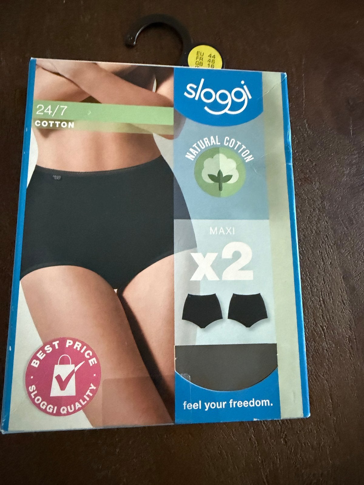 Sloggi 24/7 Cotton Maxi Slips - Zwart (2-pack), Ophalen of Verzenden, Zwart, Slip