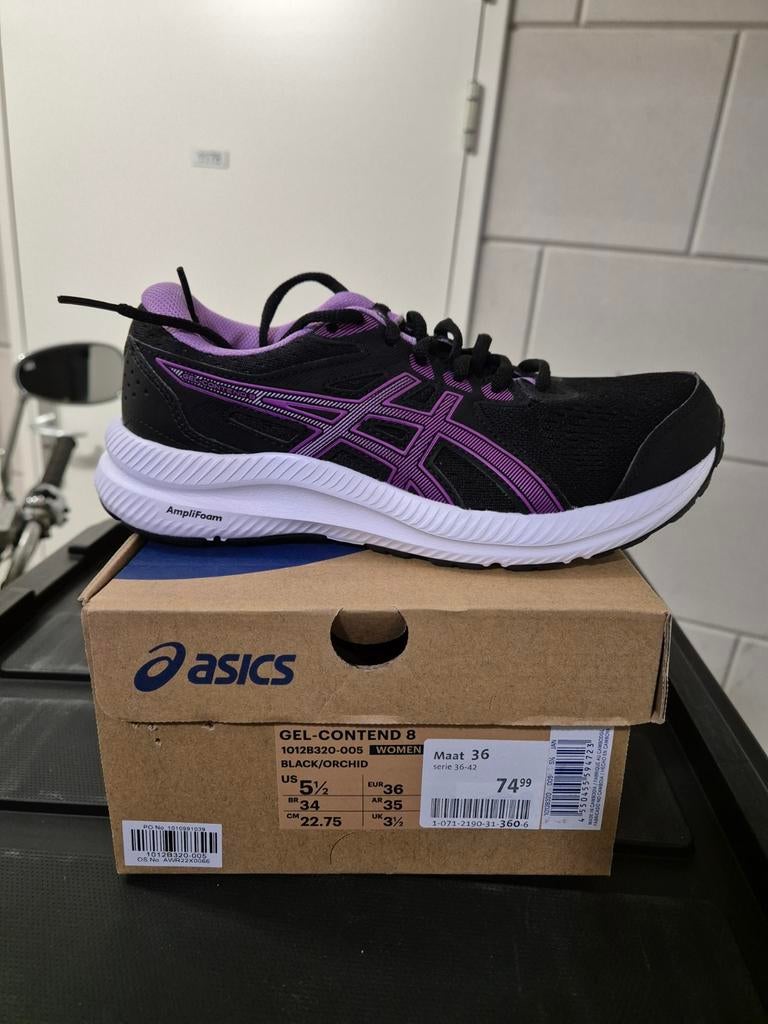 ASICS GEL-CONTEND 8 hardloopschoenen dames maat 36, Nieuw, Ophalen of Verzenden, Asics, Sportschoenen