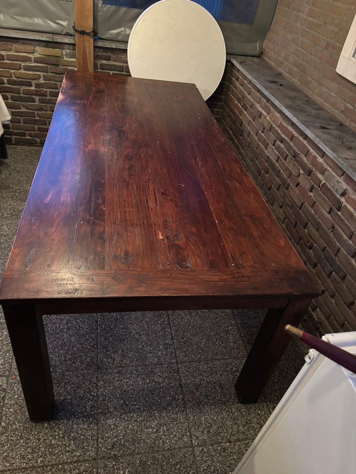 Groote eettafel, Ophalen, 200 cm of meer, 50 tot 100 cm, Zo goed als nieuw