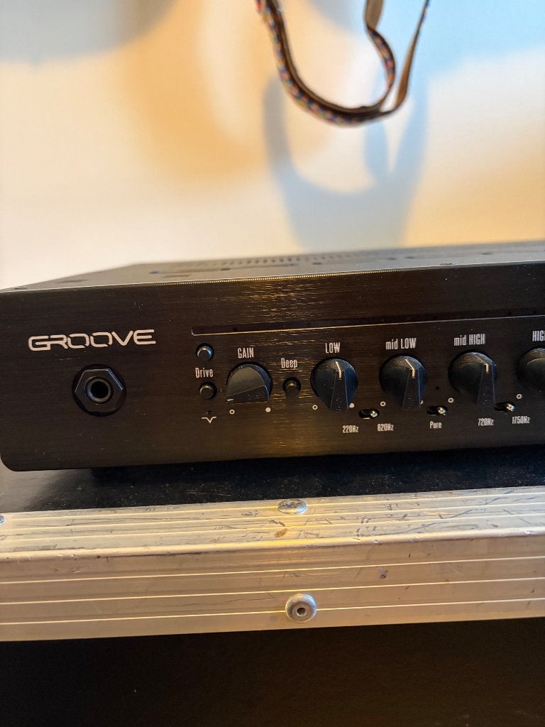 GR BASS Groove 12 basversterker + Ampeg Pro Neo 410 cabinet, Ophalen, Zo goed als nieuw, Basgitaar, 100 watt of meer