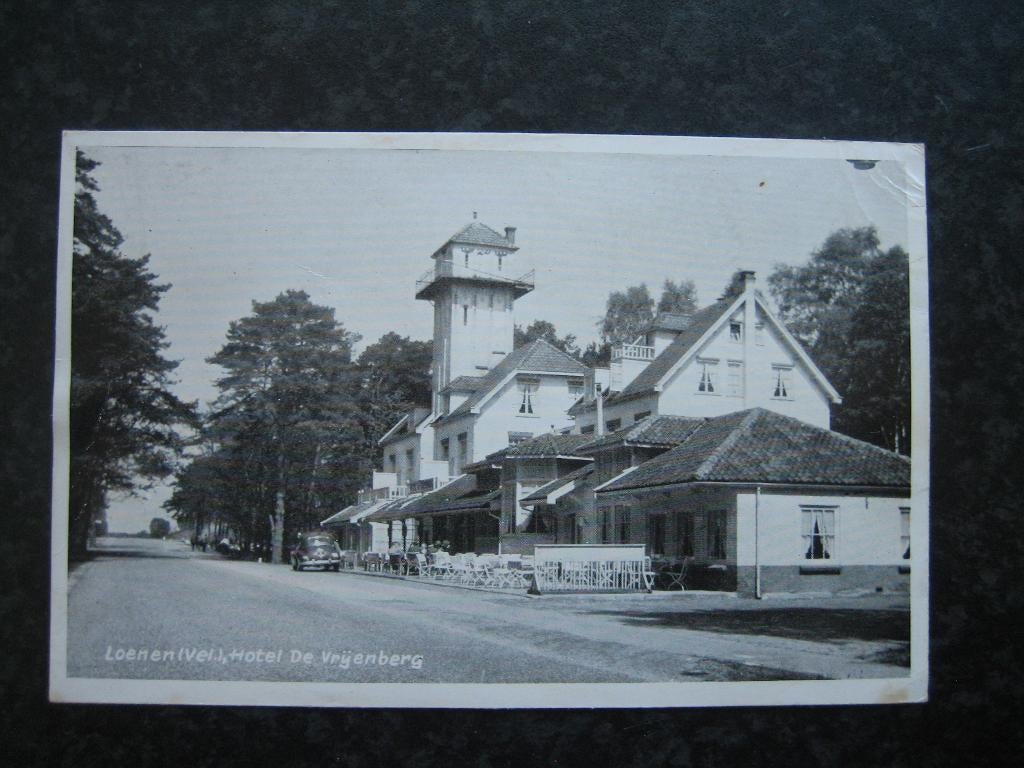 LOENEN Gld Hotel Rest. De Vrijenberg  Zw/W, Ophalen of Verzenden, 1940 tot 1960, Gelderland