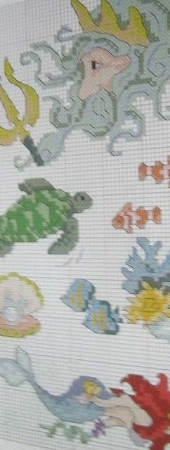Borduurpatroon  Onderwater en Waterman   nr 5809, Verzenden, Nieuw, Handborduren, Patroon