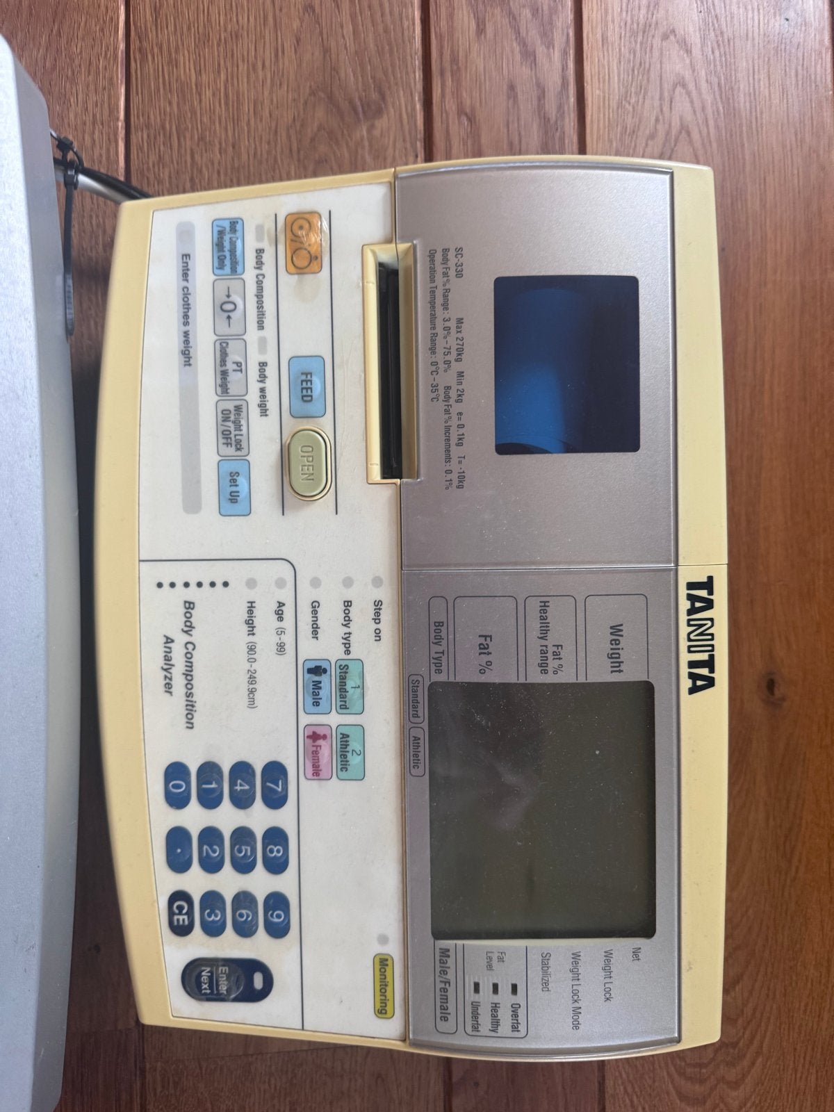 Tanita SC-330 Body Composition Analyzer, Ophalen, Gebruikt, 100 kg of meer, Digitaal