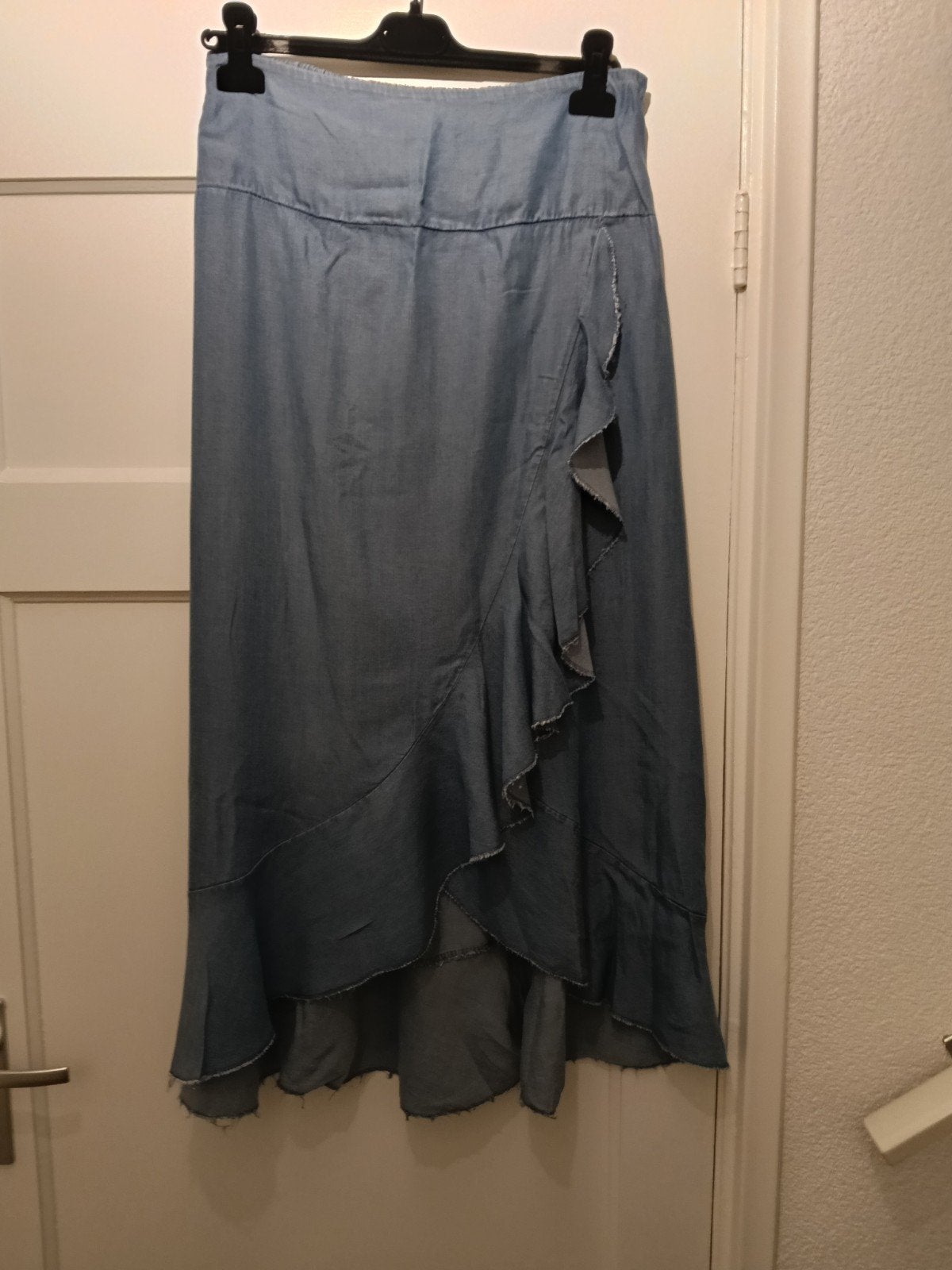 leuke Denim look rok, Kleding | Dames, Blauw, Maat 42/44 (L), Ophalen of Verzenden, Zo goed als nieuw