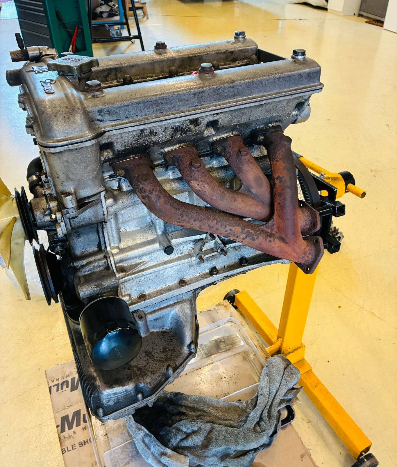 Lopend en complete 1600 motor alfa romeo 105, Auto-onderdelen, Ophalen, Alfa Romeo