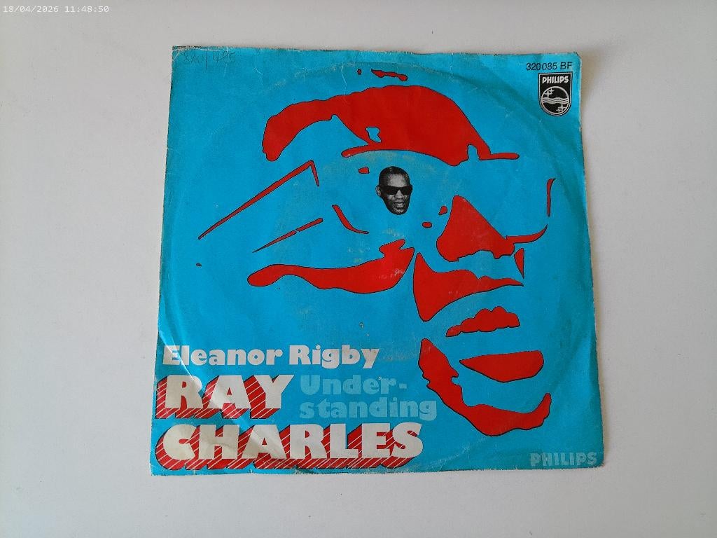 Ray Charles - Eleanor Rigby ( Beatles Cover ) Understanding, Cd's en Dvd's, Vinyl Singles, Gebruikt, Fotohoes, 7 inch, Single