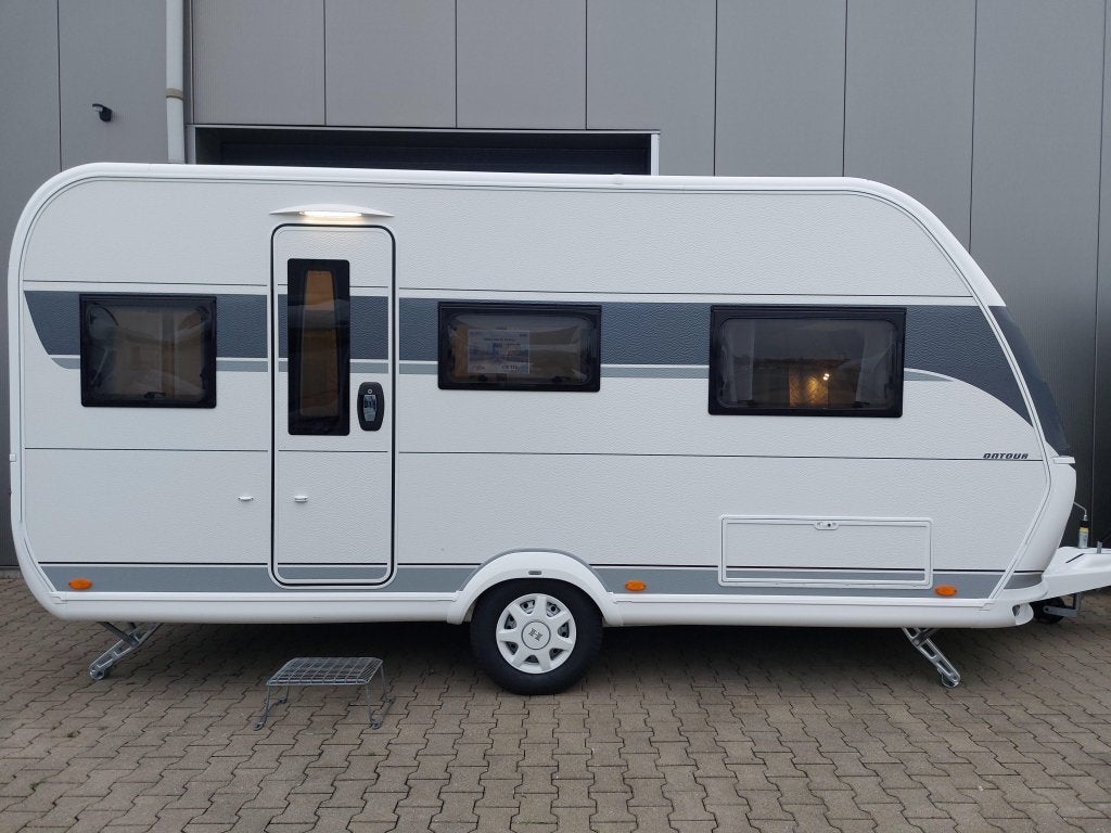 Hobby Ontour 460 DL NIEUW!! ENKELE BEDDEN, Caravans en Kamperen, Schokbreker, Hobby, Tot en met 3, Overige typen