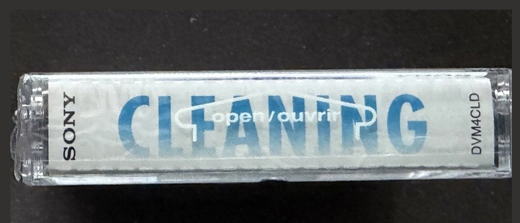 Foto 4 van NIEUW Sony Mini DV schoonmaakbandje, DVM4CLD, Head Cleaner