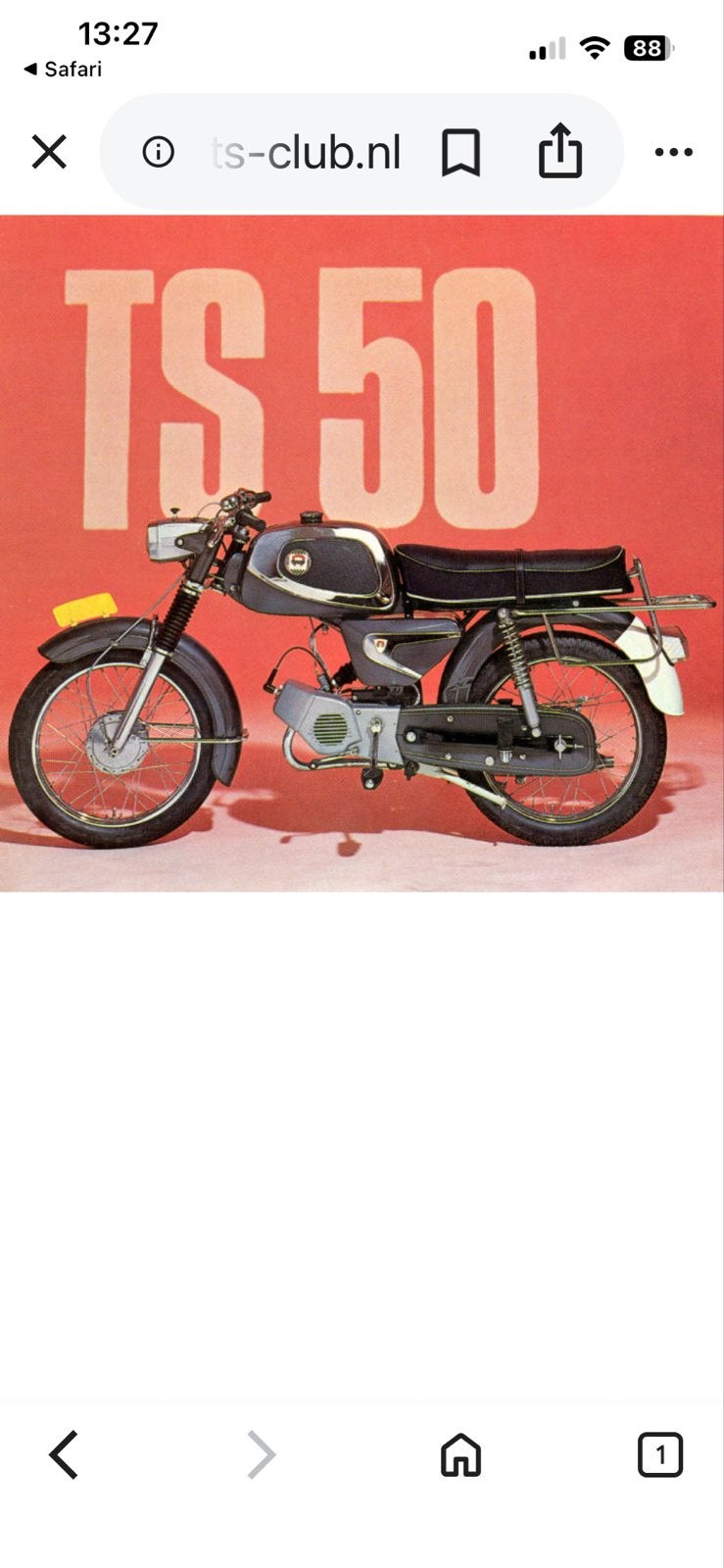 Batavus TS50 uit 1970 - Schuurvondst voor de liefhebber, Ophalen, Batavus