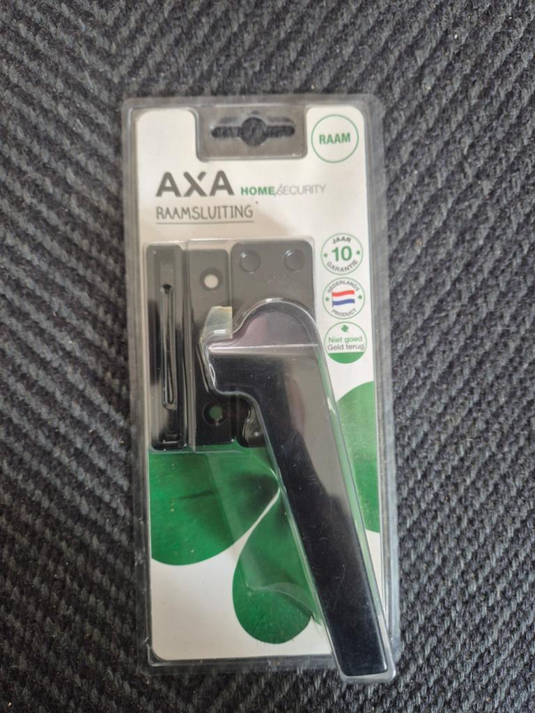 AXA Raamsluiting Rechts Zwart Aluminium, Ophalen of Verzenden, Nieuw, Overige materialen, Schuif of Grendel