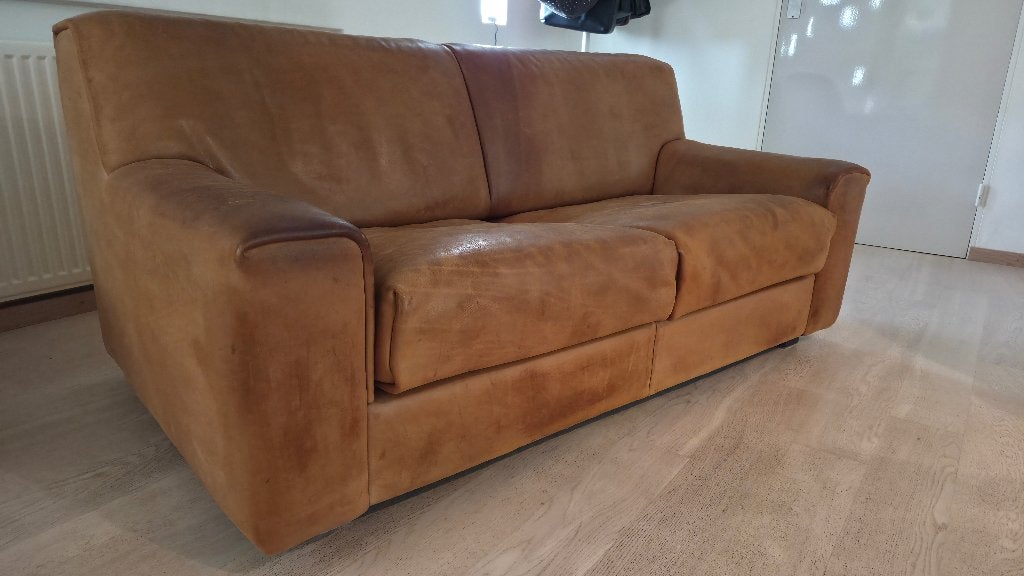 2x tweezitsbank De Sede DS-42 €1000,- per stuk, Gebruikt, Design, 150 tot 200 cm, Tweepersoons
