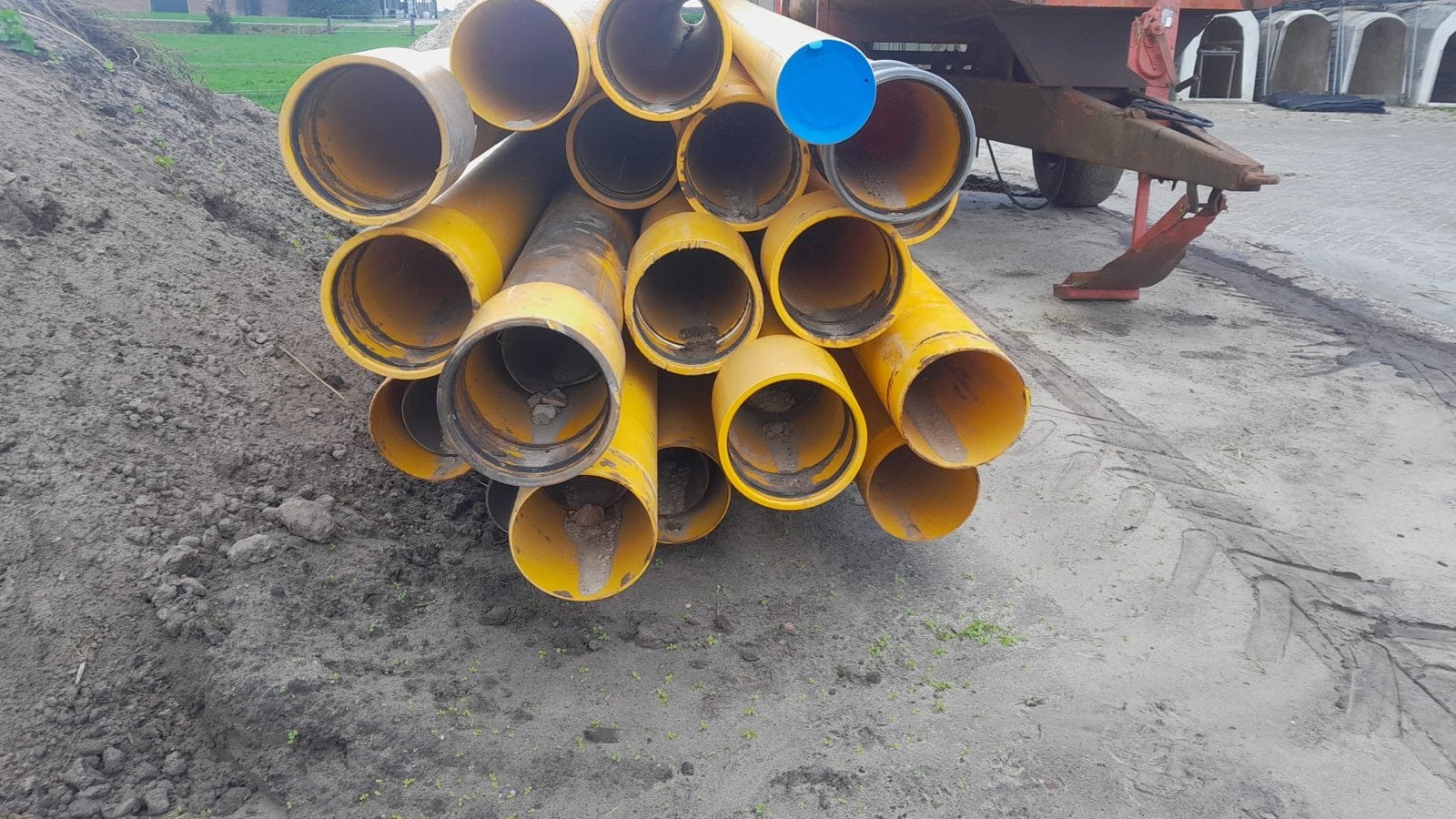PVC buizen diameter 160, 200, 250 (met mof), Ophalen, Afvoer, Gebruikt, Pvc