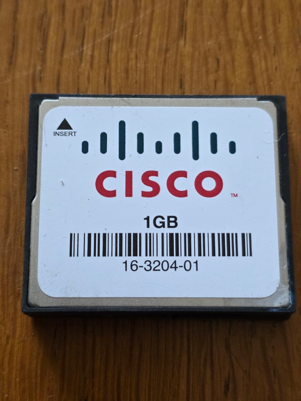 Cisco Compact Flash Kaart 1GB (Model: 16-3204-01), Gebruikt, Cisco, Compact Flash (CF), Overige