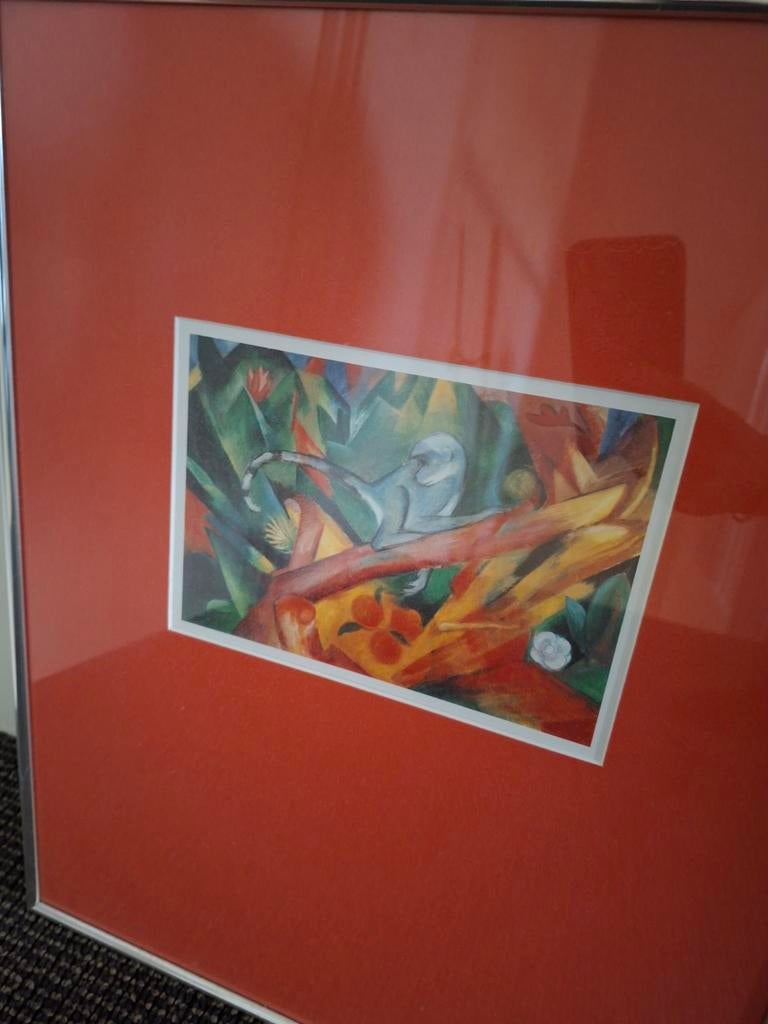 Franz Marc schilderij aap 42 x 52 cm, Ophalen of Verzenden