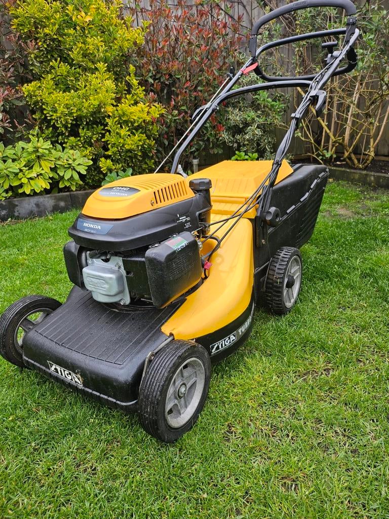 Stiga Honda Turbo Combi Grasmaaier - Aluminium Deck, Tuin en Terras, Cirkelmaaier, Gebruikt, Stiga, Ophalen of Verzenden