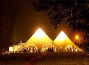 Grote Profi Stertent Starflex Starshade 14m x 14m Wit, Tuin en Terras, Ophalen of Verzenden, Nieuw, 8 meter of meer, Stertent