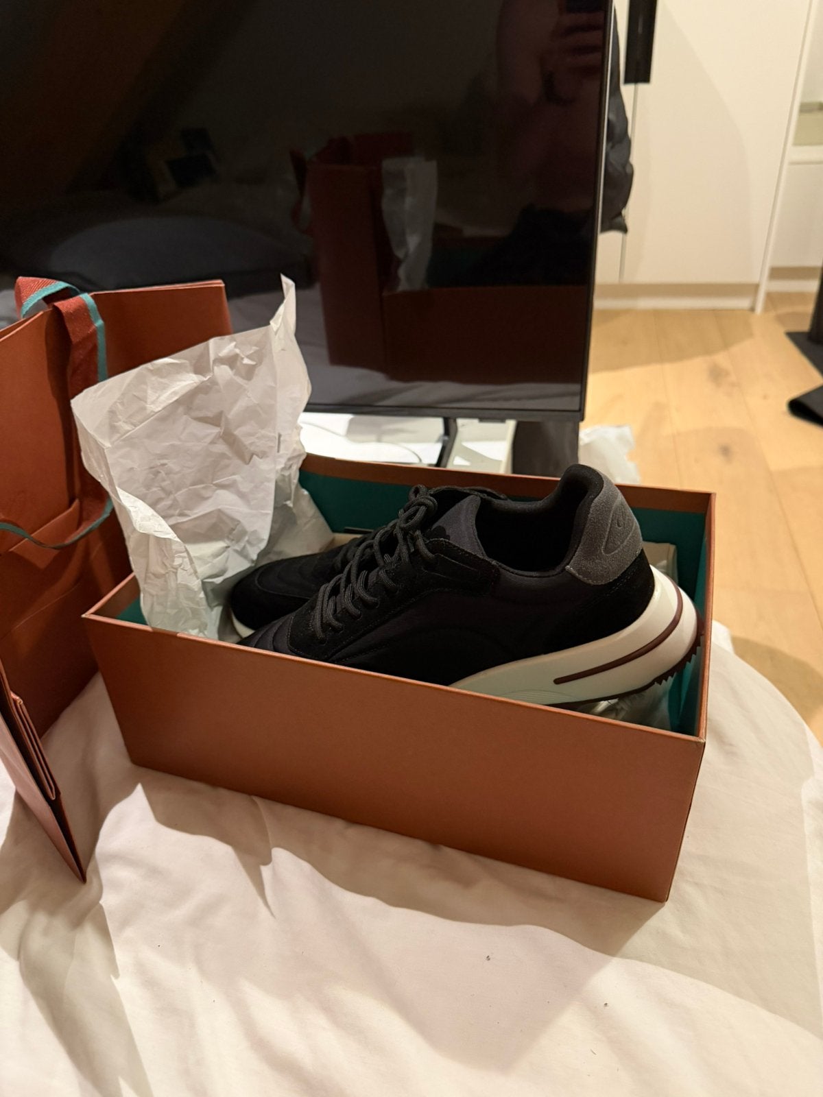 Loro piana weekend walk maat 42, Zwart, Ophalen of Verzenden, Sneakers of Gympen, Zo goed als nieuw