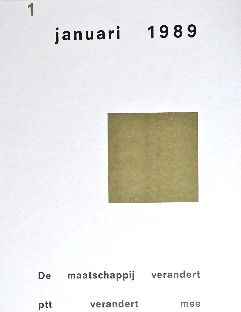 DE MAATSCHAPPIJ VERANDERT – PTT VERANDERT MEE: JANUARI 1989, 20e eeuw of later, Nieuw, Diverse auteurs, Ophalen of Verzenden