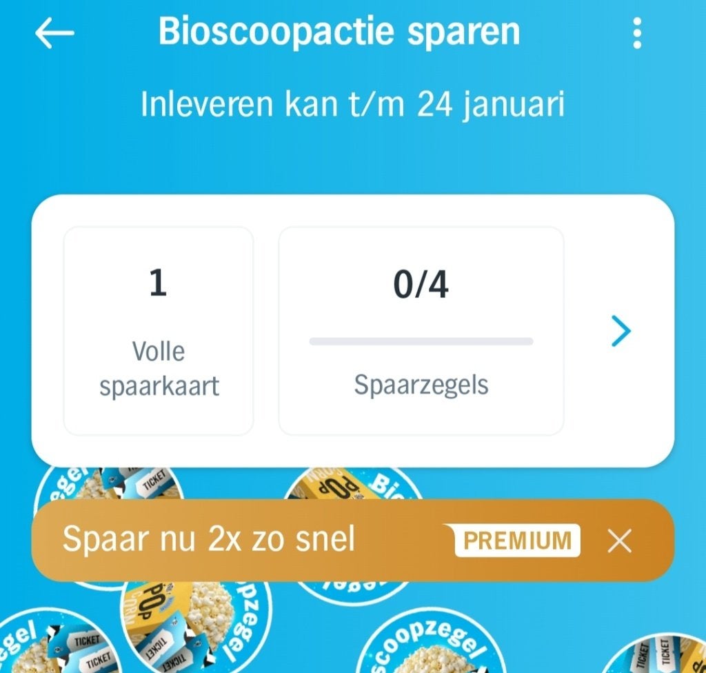 Albert Heijn 2de bioscoopkaartje gratis, Tickets en Kaartjes, Eén persoon, Kortingsbon, Overige typen