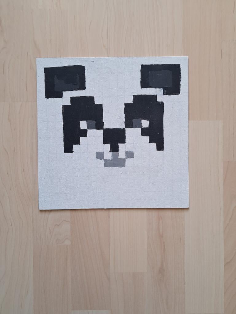 Minecraft Schilderijen: Panda, Enderman en Axolotl, Ophalen of Verzenden