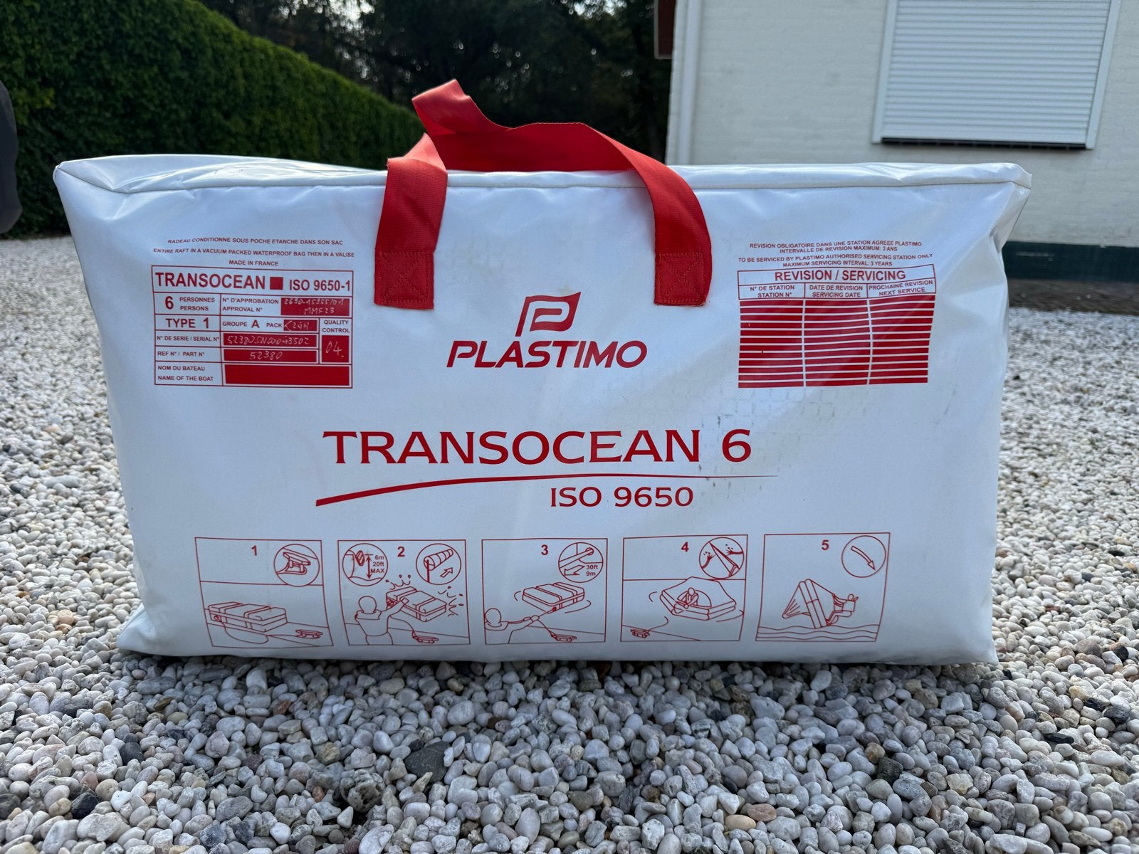 Nieuw Plastimo Transocean 6-persoons reddingsvlot ISO 9650-1, Watersport en Boten, Ophalen, Nieuw