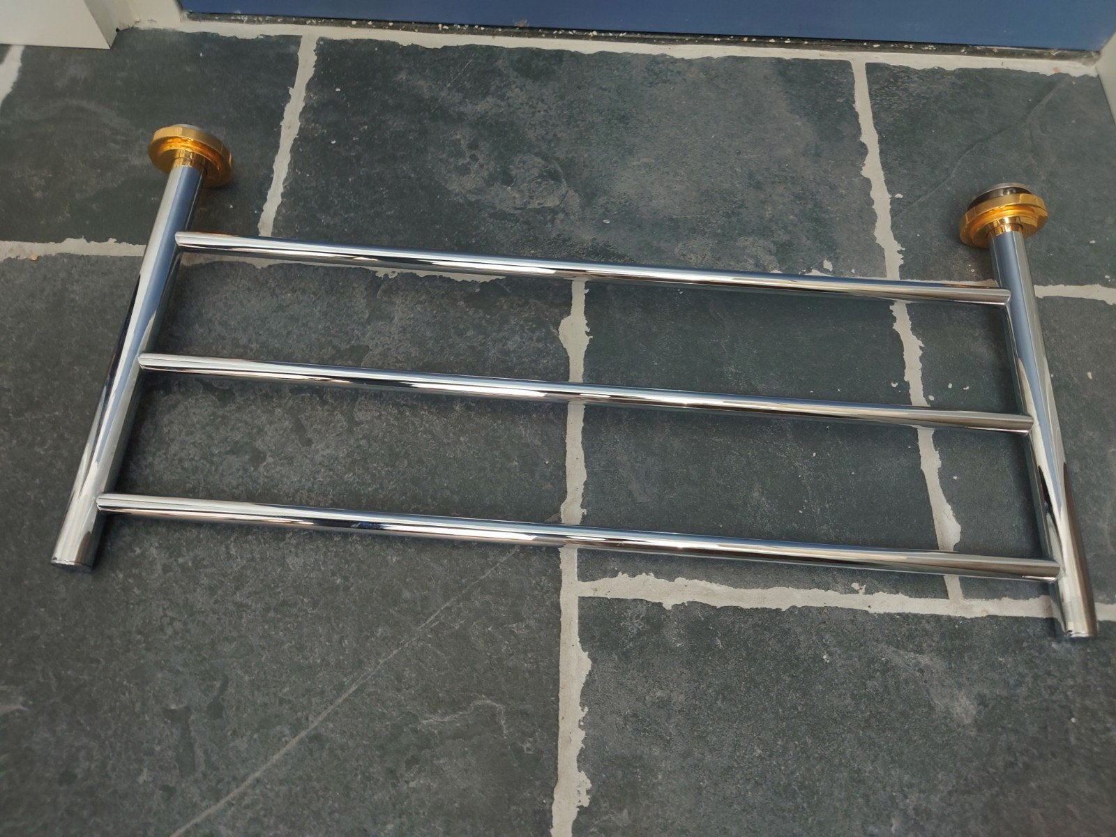 Luxe Design Chroom Wand droogrek 65B x 33D, zgan!, Ophalen of Verzenden, Zo goed als nieuw, Handdoekenrek