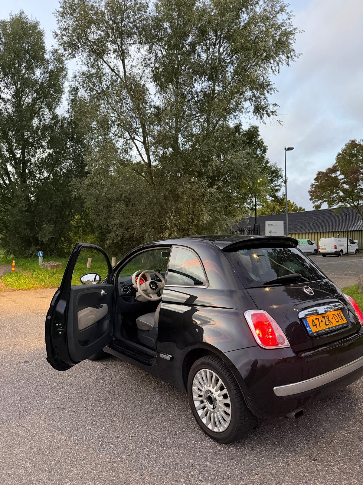 Fiat 500 1.2 C 2008 Zwart, Voorwielaandrijving, 1242 cc, 4 cilinders, 840 kg
