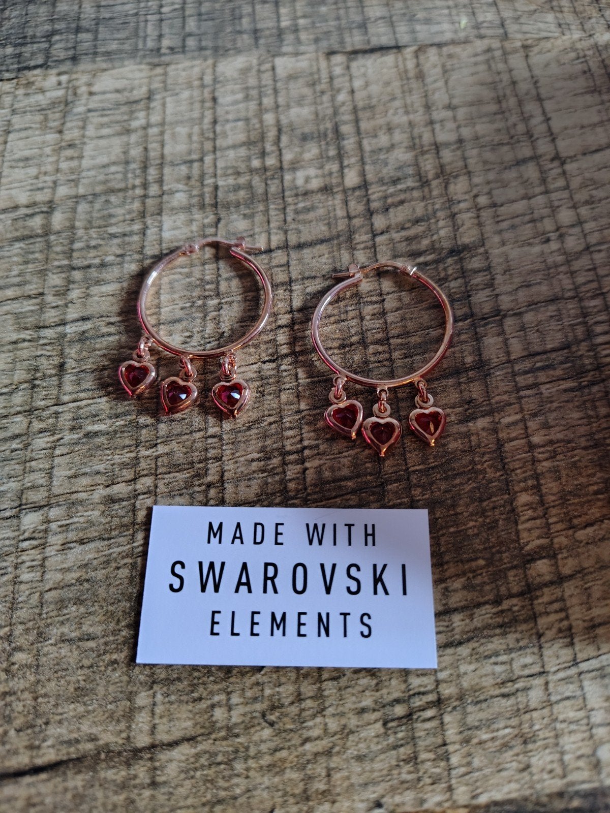 Swarovski oorbellen met hartjes - Ines de la Fressange, Met kristal, Overige materialen, Hangers, Nieuw