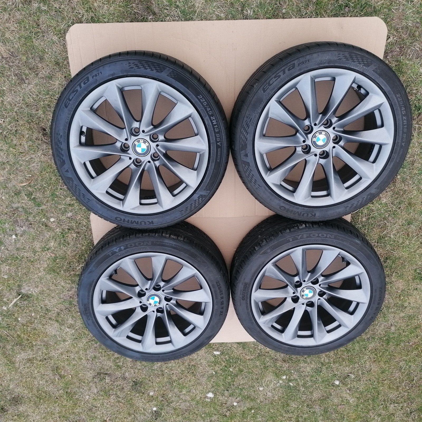 Originele velgen BMW Style 415 18" met banden, Ophalen, BMW