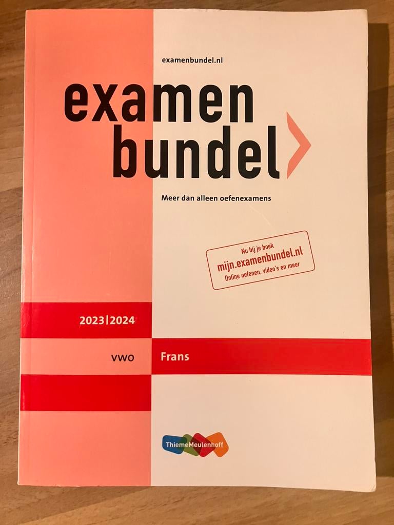 Examenbundel Frans, Ophalen of Verzenden, Zo goed als nieuw, VWO, Frans